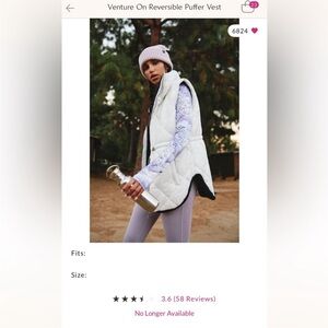FP Movement by Free People Venture on reversible puffer vest